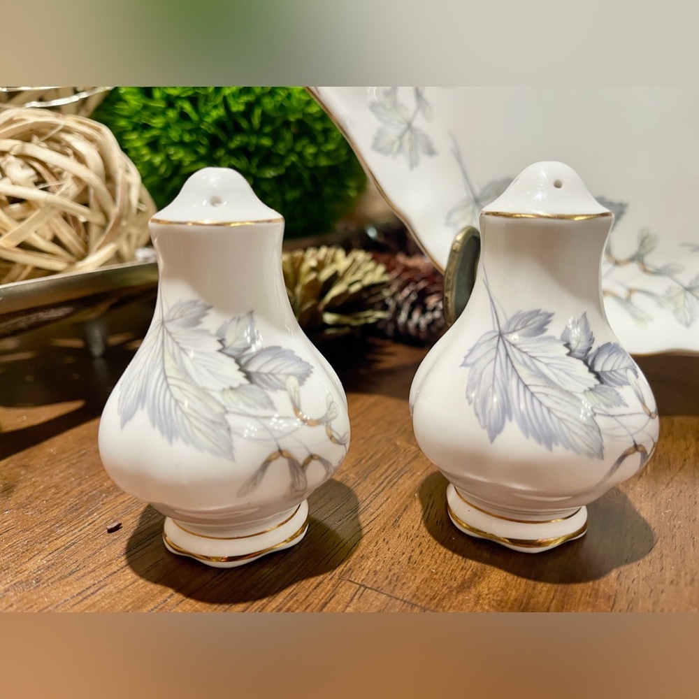 Vintage Royal Albert "Silver Maple" salt and pepper shaker